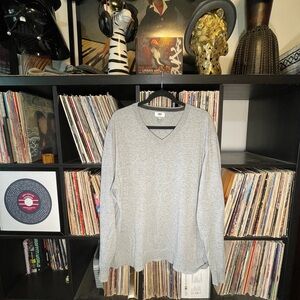 Old Navy Gray V-Neck Sweater Mens XXL
